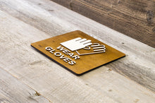 Załaduj obraz do przeglądarki galerii, Wear Safety Gloves. Protect your hands sign.