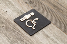 Load image into Gallery viewer, Women &amp; Handicapped Restroom Door Sign
