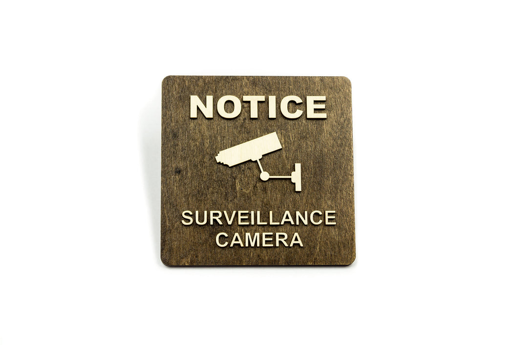 Monitoring, Video Surveillance Sign