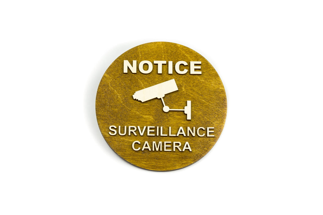 Monitoring, Video Surveillance Sign