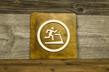 Load image into Gallery viewer, Wooden Treadmill Gym Door Sign.
