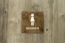 Load image into Gallery viewer, Women Toilet Door Sign With Braille Dots
