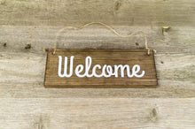 Load image into Gallery viewer, Welcome Sign, Freestanding or Hanging Sign
