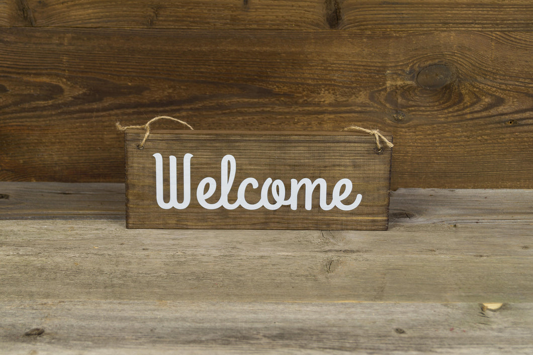 Welcome Sign, Freestanding or Hanging Sign
