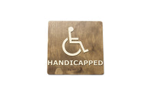 Załaduj obraz do przeglądarki galerii, Handicapped Restroom, Toilet Door Sign With Braille Dots
