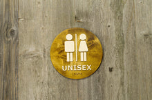 Load image into Gallery viewer, Unisex, Men and Women Toilet Door Sign With Braille Dots
