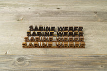 Load image into Gallery viewer, Personalised Wooden Desk Name Plate. Custom last name plate.
