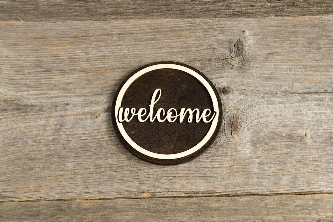 Welcome Sign. Door or wall mounted.
