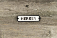 Load image into Gallery viewer, Herren-Men Restroom Door Sign
