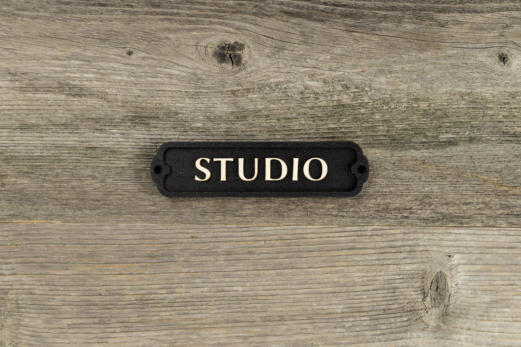 Studio Door Sign