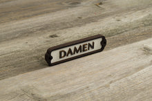 Load image into Gallery viewer, Damen Restroom Door Sign
