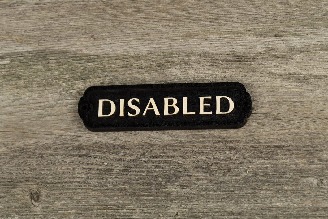 Disabled, Handicapped Door Sign