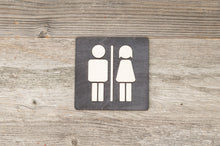 Load image into Gallery viewer, Unisex Restroom Door Sign
