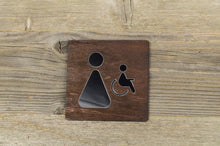 Załaduj obraz do przeglądarki galerii, Toilet Door Sign With Mirror Symbols
