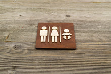 Load image into Gallery viewer, Unisex &amp; Baby Changing Station Restroom Door Sign
