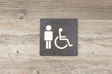 Load image into Gallery viewer, Men &amp; Handicapped Restroom Door Sign

