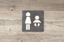 Załaduj obraz do przeglądarki galerii, Women &amp; Baby Changing Station Restroom Door Sign
