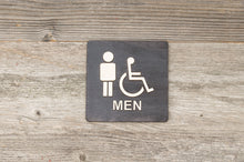 Load image into Gallery viewer, Men &amp; Handicapped Restroom Door Sign
