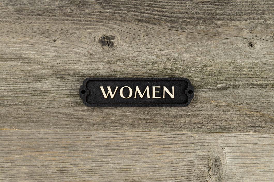 Women Restroom Door Sign