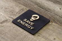 Załaduj obraz do przeglądarki galerii, Save energy sign (bulb with leaf)
