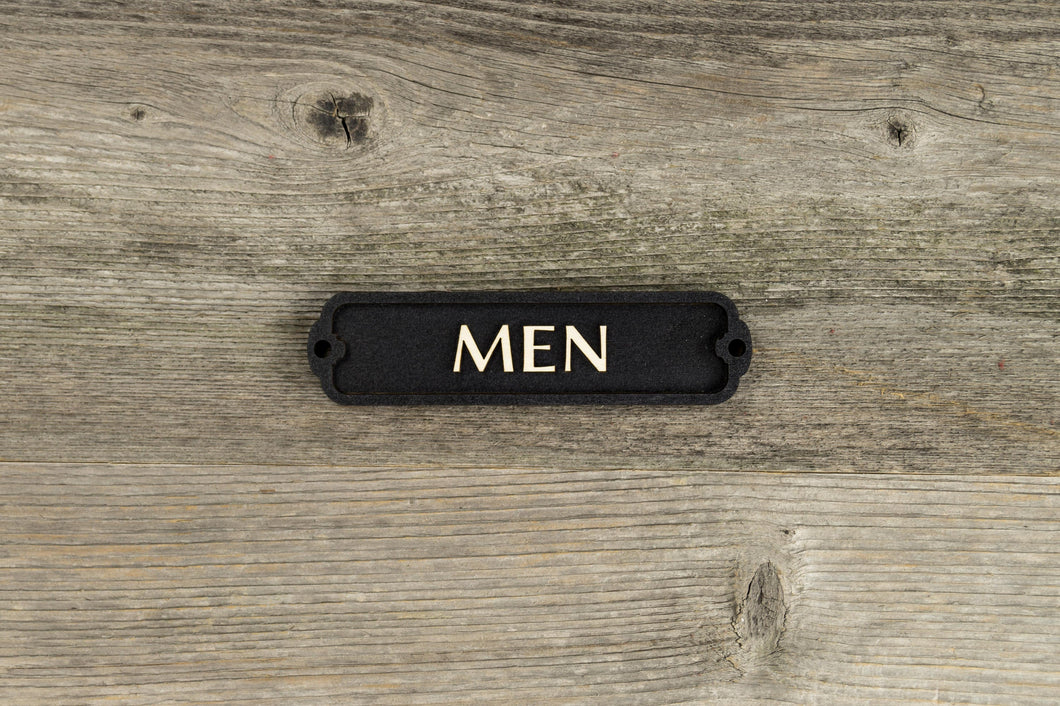Men Restroom Door Sign